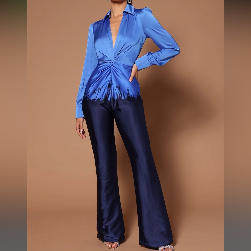 NWT Nova Luxe Mina Wide Leg Jumpsuit